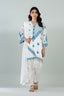 White Mahay Lawn Embroidered Dupatta