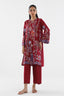 Stitched Embroidered Lawn Shirt+ Culotte