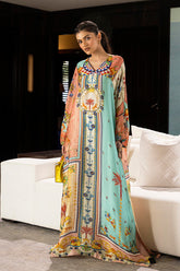 Stitched Safi & Me Sheesha Silk Kaftan