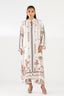 Stitched Printed Satin Shirt+ Culotte