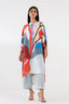 Stitched Printed Satin Shirt+ Culotte