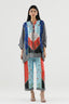 Stitched Printed Satin Shirt+ Culotte