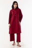 Stitched Maroon Dyed Shirt + Culotte