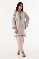 Stitched Boxy Printed Shirt+Shalwar