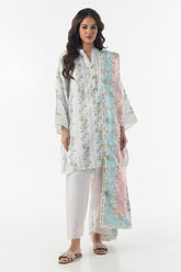 Stitched Basic Printed Shirt+Dupatta