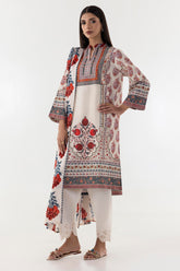 Stitched Multi Printed Shirt + Dupatta