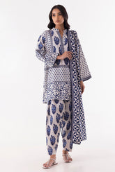Stitched Multi Printed Shirt + Shalwar +Dupatta