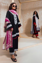 Stitched Black Embroidered Shirt