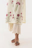 Stitched Beige Embroidered Culotte