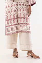 Stitched Slub Embroidered Culotte