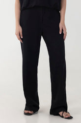 Stitched Black Trouser