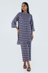 Stitched Basic Printed Shirt + Culotte