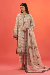 Unstitched Lawn 2 Piece Suit