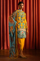 Unstitched Winter Linen 3 Piece Suit