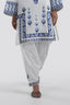 Stitched Off White Embroidered Shalwar