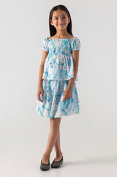 Stitched Kids Lawn Floral Printed Shirt