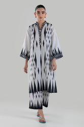 Stitched Basic Printed Shirt + Culotte