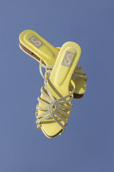 Light Green Embellished Flats