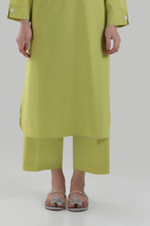 Stitched Green Culotte