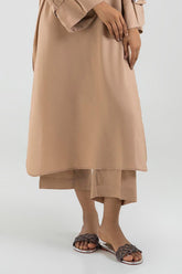 Stitched Light Brown Culotte