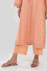 Stitched Orange Printed Culotte