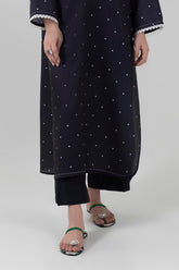 Stitched Black Culotte