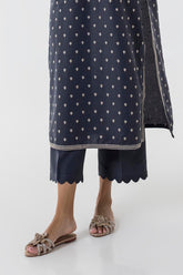 Stitched Grey Culotte