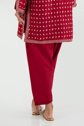 Stitched Maroon Shalwar