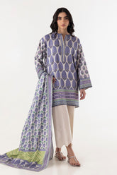 Stitched Multi Printed Shirt + Dupatta