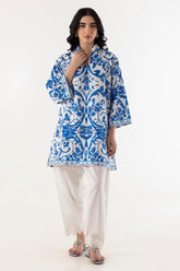 Stitched Blended Jacquard Printed Shirt