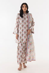 Stitched Beige Basic Shirt + Shalwar