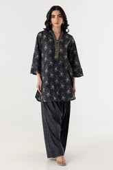 Stitched Printed Lawn Shirt + Bottom