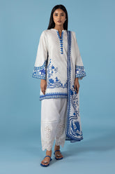 Stitched Linen Shirt + Dupatta