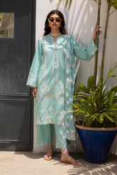 Stitched Lawn Embroidered Suit