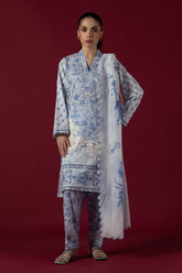 Stitched Lawn Embroidered Suit