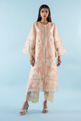 Stitched Embroidered Organza Shirt + Culotte