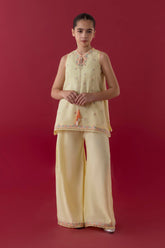 Stitched Kids Slub Embroidered Shirt + Bottom