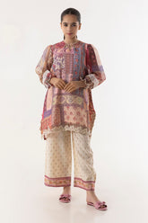 Stitched Kids Slub Embroidered Shirt + Bottom