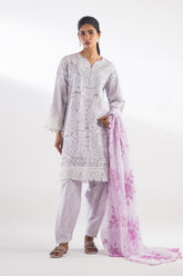 Stitched Luxury Lawn Suit
