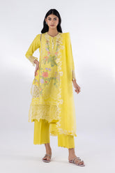 Stitched Luxury Lawn Suit