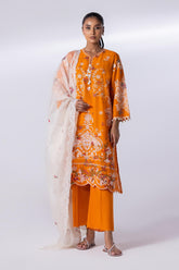 Stitched Lawn Embroidered Suit