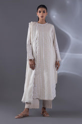 Stitched Lawn Embroidered Shirt + Culotte