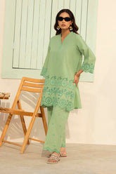 Stitched Embroidered Lawn Shirt + Bottom