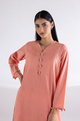 Stitched Lawn Embroidered Shirt + Cuotte