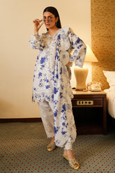 Stitched Embroidered Lawn Suit