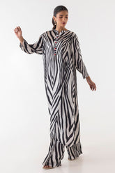 Stitched Poly Satin Shirt + Culotte