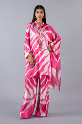 Stitched Satin Shirt + Culotte