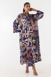 Stitched Poly Satin Shirt + Culotte