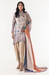 Stitched Multi Silk Shirt + Dupatta