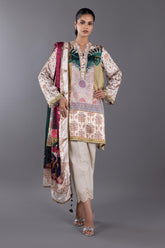 Stitched Satin Shirt + Dupatta